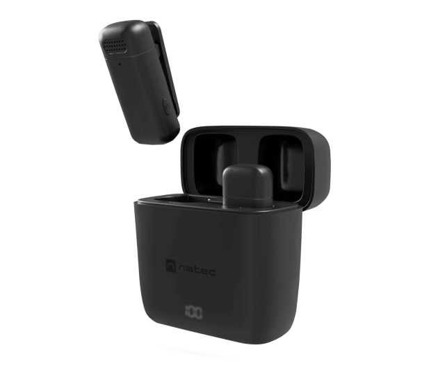 Natec Hopper mikrofon bezprzewodowy krawatowy USB-C - 1370624 - zdjęcie
